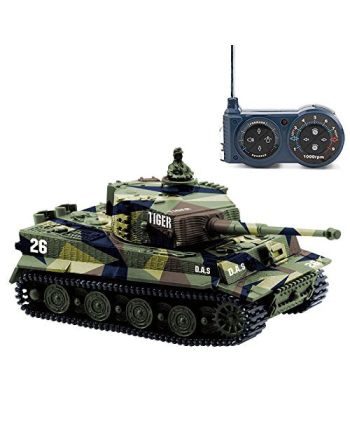 Cheerwing 1:72 German Tiger I Panzer Tank Remote Control Mini RC Tank with Rotating Turret and Sound