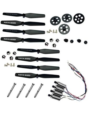 Part & Accessories Spare Parts Cover Propeller Screws Blades Guard Motor Geas for VISUO XS809W XS809HW XS809 XS809S RC Quadcopter Drone Accessories - (Color: Set-BB)