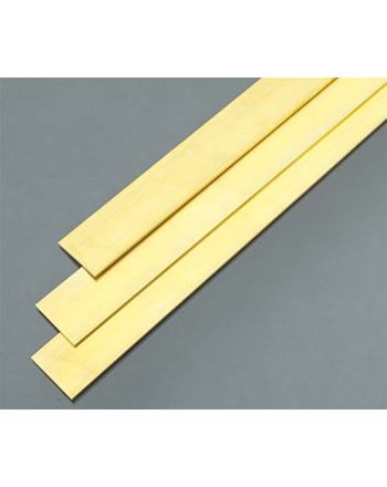 K&S Precision Metals 9733 Brass Strip, 0.064" Thickness x 1" Width x 36" Length, 3 pc, Made in USA