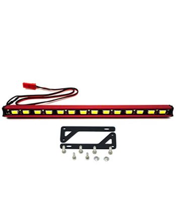 Nitro Hobbies 1/10 Aluminum White Super Bright LED Light Bar w/Long Mount Red