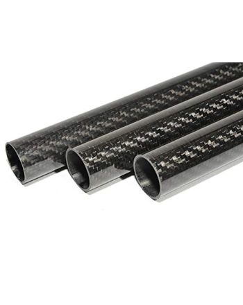 3K Roll Wrapped Carbon Fiber Tube 36mm x 30mm x 1000mm for RC Multicopter 36 x 30