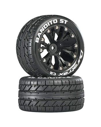 Duratrax Bandito ST 2.8" 2WD Mounted Rear C2 Tires, Black (2), DTXC3542