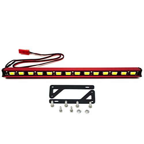 Nitro Hobbies 1/10 Aluminum White Super Bright LED Light Bar w/Long Mount Red